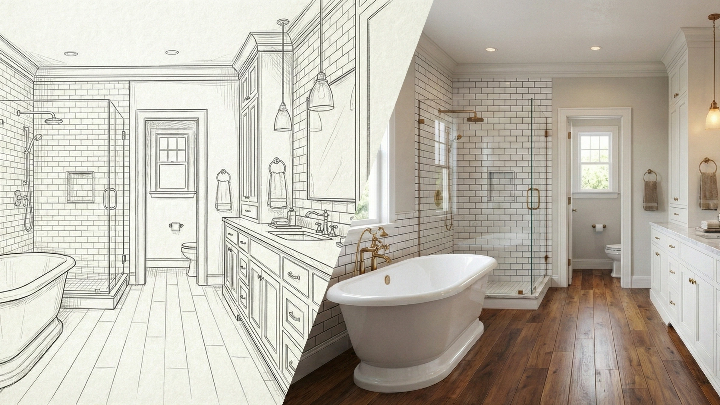 Luxury Bathroom Renovation with Glass Shower